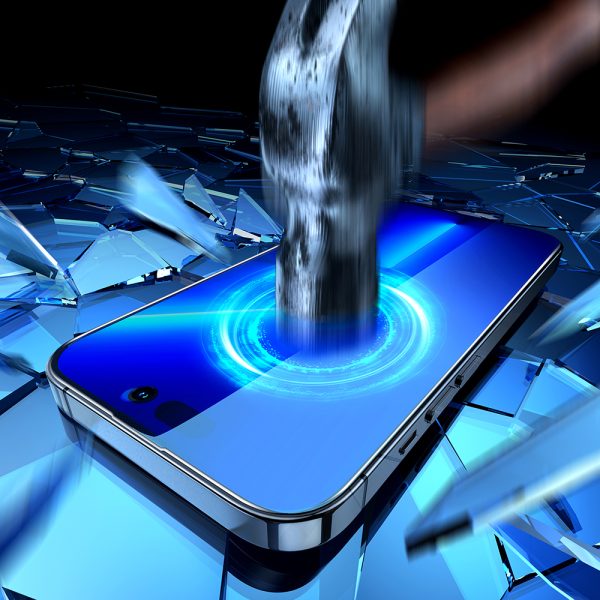 Rūdīts stikls iPhone 14 Pro ar pretspy filtru visam ekrānam ar caurspīdīgu rāmi