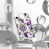 Bruņu korpusa vāks ar gēla rāmi iPhone 14 Plus Fusion Design Purple caurspīdīga roze