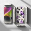 Bruņu korpusa vāks ar gēla rāmi iPhone 14 Plus Fusion Design Purple caurspīdīga roze