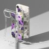 Bruņu korpusa vāks ar gēla rāmi iPhone 14 Plus Fusion Design Purple caurspīdīga roze