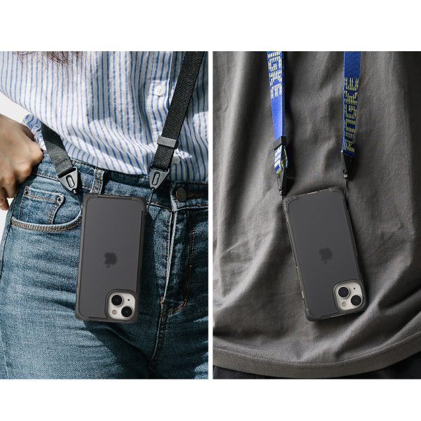 Izturīgs un izturīgs iPhone 14 Plus saplūšanas bufera pelēks korpuss