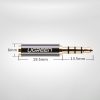 Audio adapteris Audio Jack 3,5 mm vīrieši līdz domkratam 2,5 mm sieviešu melnā krāsā