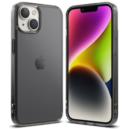 Aizsardzības korpuss iPhone 14 Plus ar saplūšanas saplūšanas matētu pelēku rāmi
