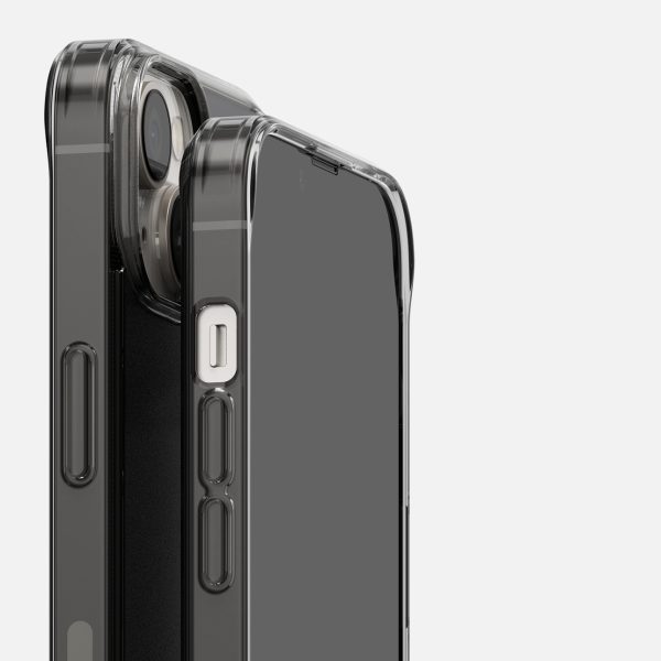 Aizsardzības korpuss iPhone 14 Plus ar saplūšanas saplūšanas matētu pelēku rāmi