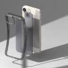 Aizsardzības korpuss iPhone 14 Plus ar saplūšanas saplūšanas matētu pelēku rāmi