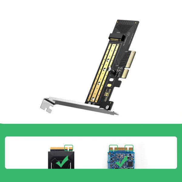 Diska adapteris M.2 NVME SATA PCIE 3,0 X4 32GBPS.