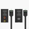 HDMI 4K kabeļa kabelis ar 2 m leņķisko spraudni