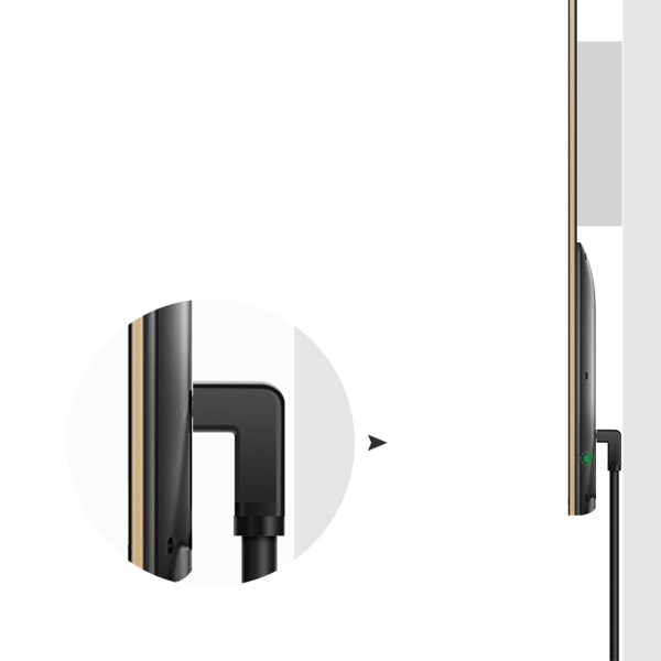 HDMI 4K kabeļa kabelis ar 2 m leņķisko spraudni