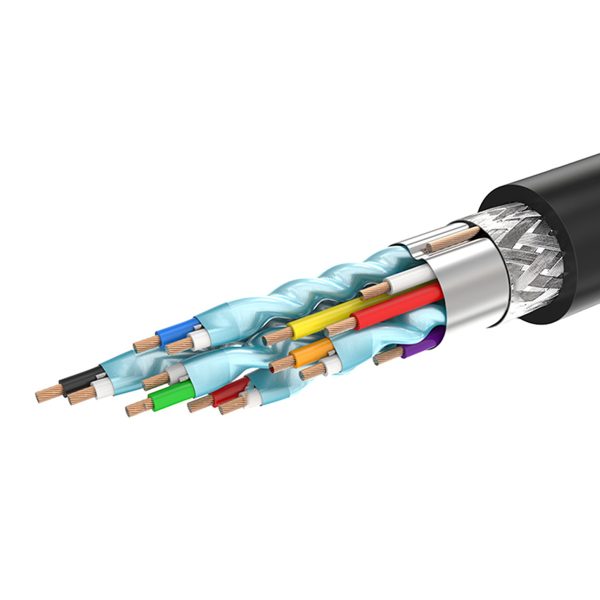 HDMI 4K kabeļa kabelis ar 2 m leņķisko spraudni