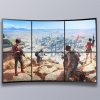 HDMI 2,1 8K 60Hz 1,5m kabelis kokvilnas pītā melnā krāsā