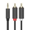 5 mm mini ligzda - 2x RCA 1