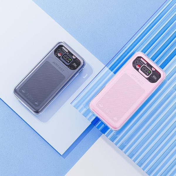PowerBank 1000mah dzirkstošā sērija Ātra uzlāde 30W pelēkā krāsā