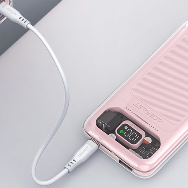 PowerBank 1000mah dzirkstošā sērija Ātra uzlāde 30W pelēkā krāsā