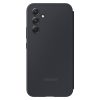 Lieta ar atloku loga portfeļa Galaxy A54 5G Smart View Wallet Black