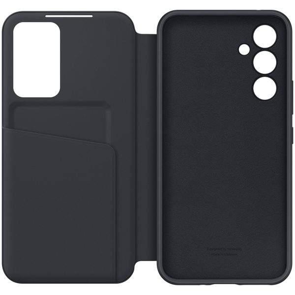 Lieta ar atloku loga portfeļa Galaxy A54 5G Smart View Wallet Black