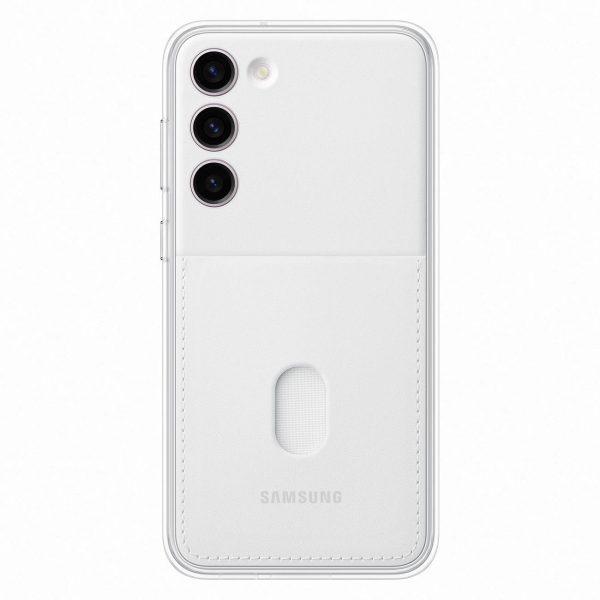 Gadījuma korpuss ar nomaināmām mugurām Samsung Galaxy S23+ rāmja pārsega balts