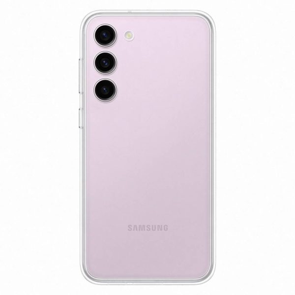 Gadījuma korpuss ar nomaināmām mugurām Samsung Galaxy S23+ rāmja pārsega balts