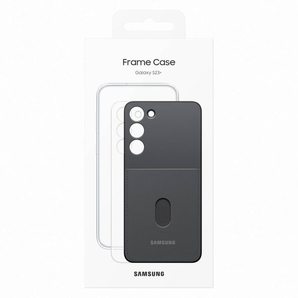 Gadījuma korpuss ar nomaināmām mugurām Samsung Galaxy S23+ rāmja vāks melns