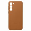 Dabiskas ādas apvalka samsung Galaxy S23+ ādas pārsega kamielis
