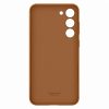 Dabiskas ādas apvalka samsung Galaxy S23+ ādas pārsega kamielis