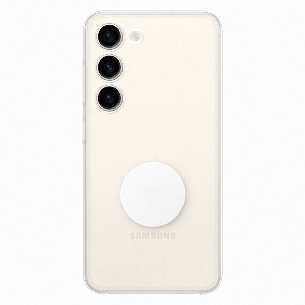 Gadījuma lieta ar Samsung Galaxy S23 Clear sīkrīka gadījumu caurspīdīga
