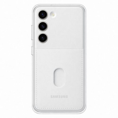 Gadījuma korpuss ar nomaināmām mugurām Samsung Galaxy S23 rāmja vāks balts
