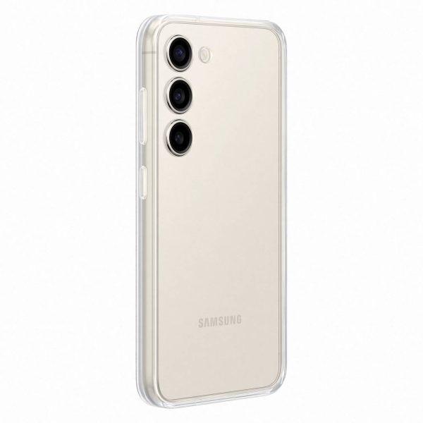Gadījuma korpuss ar nomaināmām mugurām Samsung Galaxy S23 rāmja vāks balts