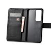 Ādas korpusa korpusa portfelis Samsung Galaxy S23+ seifa korpusam melns