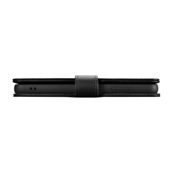 Ādas korpusa korpusa portfelis Samsung Galaxy S23+ seifa korpusam melns