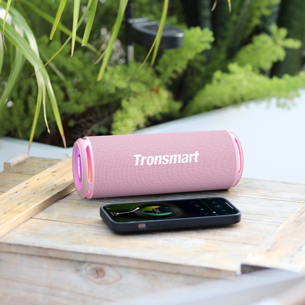 Tronsmart T7 Lite SBC EQ LED 24W rozā bezvadu skaļrunis