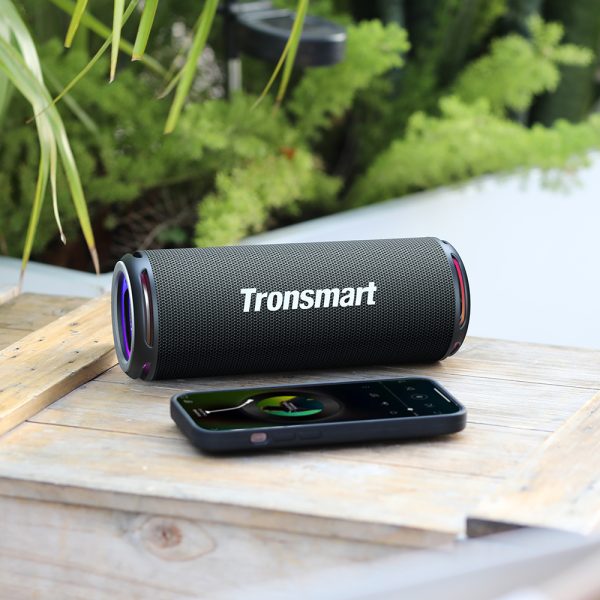 Tronsmart T7 Lite SBC EQ LED 24W melns bezvadu skaļrunis