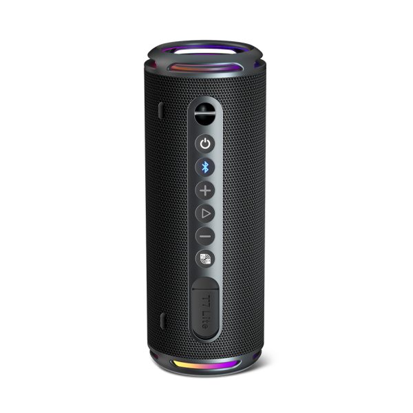 Tronsmart T7 Lite SBC EQ LED 24W melns bezvadu skaļrunis