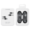 2 x Samsung USB kabeļa kabelis - USB -C 480MB/s 5a 1,5m melns komplekts 2 gab
