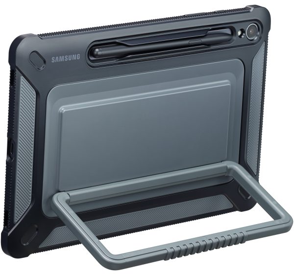 Bruņots gadījums Samsung Galaxy Tab S9 āra vāka korpusa titāna krāsa