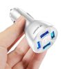 Automašīnas lādētājs 50W 4x USB-A QC White