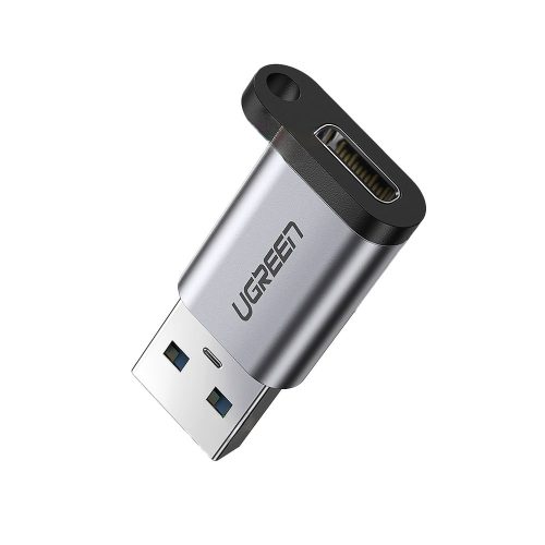 Adaptera adaptera spraudnis no USB-C uz USB 5GB/s pelēku