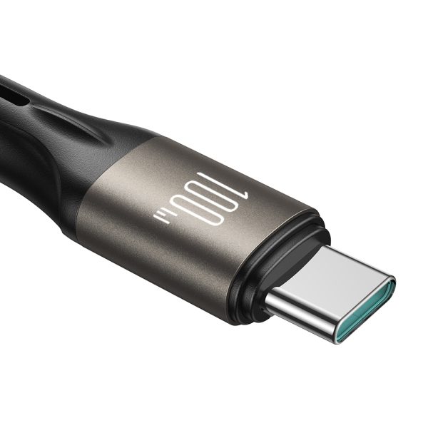Kabelis USB-C 100W gaismas ātruma sērija 1,2m melns