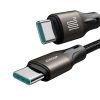 Kabelis USB-C 100W gaismas ātruma sērija 1,2m melns