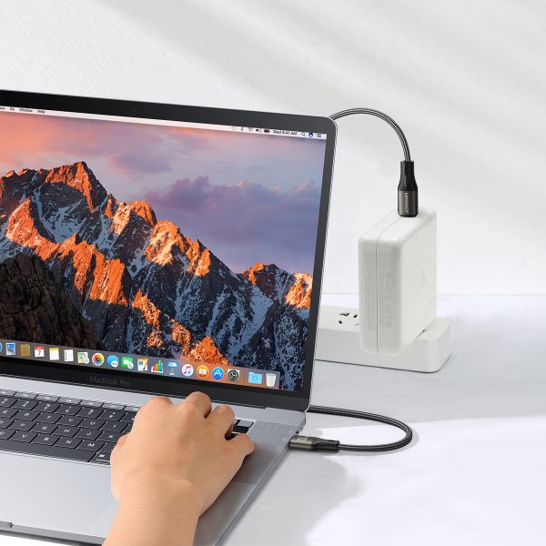 Kabelis USB-C 100W gaismas ātruma sērija 1,2m melns