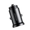 Mini automašīnas lādētājs 30W USB-A QC3.0 USB-C PD Black