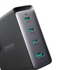 Gaan 140W Gan Charger UK 3X USB-C USB-A + USB-C kabelis 1,2m