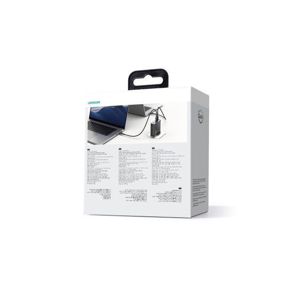 Gaan 140W Gan Charger UK 3X USB-C USB-A + USB-C kabelis 1,2m