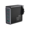 Gaan 140W Gan Charger UK 3X USB-C USB-A + USB-C kabelis 1,2m