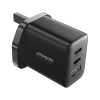 Ātrs 2X USB-C USB-A 32W USB-A 32W Heaver. Lielbritānija 32W angļu spraudnis