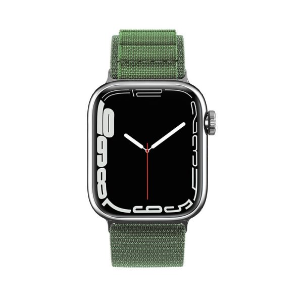 Josta ar tērauda Alpu sprādzi Apple Watch 42/44/45/49 mm zaļā krāsā