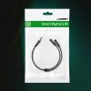 Kabeļu audio rajona minijack 3,5 mm - 2x minijack 3,5 mm 21cm melns