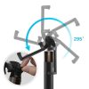 Augstas kvalitātes teleskopiskās nūjas pašbildes nūja 18-77cm melna