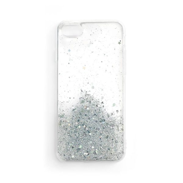 Spīdīgs gadījums ar Samsung Galaxy A42 5G zvaigžņu mirdzumu caurspīdīgs