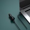 Ātra spēcīga automašīnas lādētājs USB / USB-C PPS QC PD 100W Black