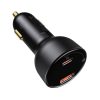 Ātra spēcīga automašīnas lādētājs USB / USB-C PPS QC PD 100W Black